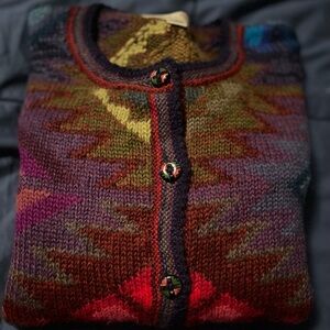 PERUVIAN PERFECTION NWOT 100% ALPACA SWEATER L (similar to Peruvian Connection)